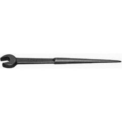 Williams - Open End Wrenches; Wrench Type: Spud Handle ; Tool Type: Standard ; Size (Inch): 1-1/4 ; Finish/Coating: Black ; Head Type: Single End ; Overall Length (Inch): 19 - Exact Tooling