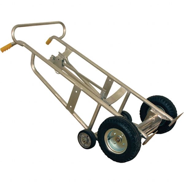 Wesco Industrial Products - 1,000 Lb Load Capacity, 30 & 55 Gal Pail Tipper - 25-7/8" Wide x 60" High, 4 Aluminum Wheels - Exact Tooling