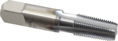 Hertel - 1/8-27 NPTF Thread, 4 Flute Standard Pipe Tap - 2-1/8" OAL, 3/4" Thread Length, 7/16" Shank Diam, TiCN Finish, High Speed Steel - Exact Tooling