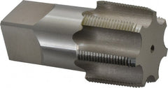 Hertel - 2 - 11-1/2 NPTF Thread, 7 Flute Standard Pipe Tap - 4-1/2" OAL, 1-3/4" Thread Length, 1-7/8" Shank Diam, Bright Finish, High Speed Steel - Exact Tooling