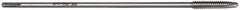 Hertel - #6-32 UNC 2 Flute H3 Bright Finish High Speed Steel Spiral Point Extension Tap - Plug Chamfer, 4" OAL, 2B Class of Fit - Exact Tooling