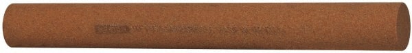Norton - 6" Long x 5/8" Diam x 5/8" Thick, Aluminum Oxide Sharpening Stone - Round, Medium Grade - Exact Tooling