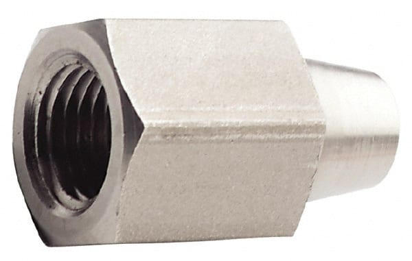Made in USA - 1/2" Grade 316L Stainless Steel Pipe Fitting - FNPTF x Butt Weld End Connections - Exact Tooling