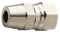 Made in USA - 9/16 x 3/8" Grade 316L Stainless Steel Pipe Swivel - Female JIC x Butt Weld End Connections - Exact Tooling
