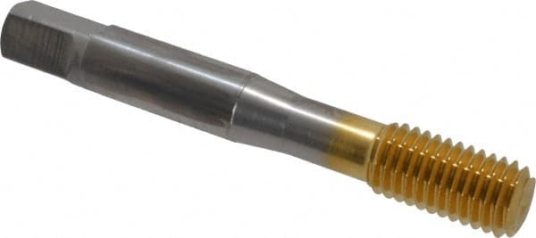 OSG - M10x1.50 Metric Coarse D10 Thread Limit Bottoming Thread Forming Tap - Cobalt, TiN Finish, 2-15/16" OAL, 1-1/4" Thread Length, Right Hand Thread, Series HY-PRO NRT - Exact Tooling