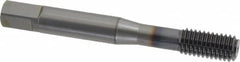 OSG - M8x1.25 Metric Coarse D5 Thread Limit Bottoming Thread Forming Tap - Powdered Metal High Speed Steel, TiCN Finish, 2-23/32" OAL, 1-1/8" Thread Length, Right Hand Thread, Series EXOTAP NRT - Exact Tooling