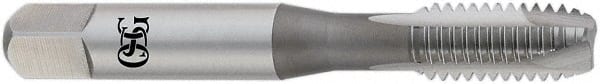OSG - M14x1.25 Metric Fine, 3 Flute, Oxide Finish, High Speed Steel Spiral Point Tap - Plug Chamfer, Right Hand Thread, 3-19/32" OAL, 1-21/32" Thread Length, 0.429" Shank Diam, Series 142 - Exact Tooling