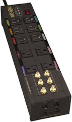 Tripp-Lite - 10 Outlets, 120 VAC15 Amps, 10' Cord, Power Outlet Strip - Floor, Keyhole Mount, 5-15 NEMA Configuration, 3-1/2" Strip - Exact Tooling
