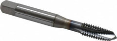 OSG - 5/16-18 UNC, 3 Flute, TiCN Finish, Powdered Metal Spiral Point Tap - Plug Chamfer, Right Hand Thread, 2-23/32" OAL, 1-1/8" Thread Length, 0.318" Shank Diam, 2B Class of Fit, Series 312TI - Exact Tooling