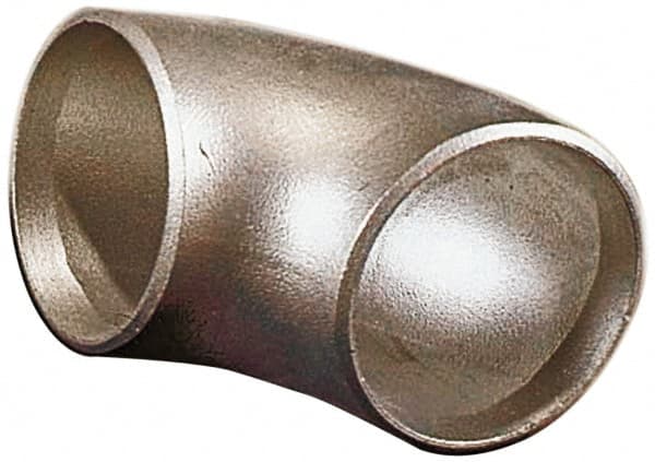 Merit Brass - 1/2" Grade 304L Stainless Steel Pipe 90° Long Radius Elbow - Butt Weld x Butt Weld End Connections - Exact Tooling