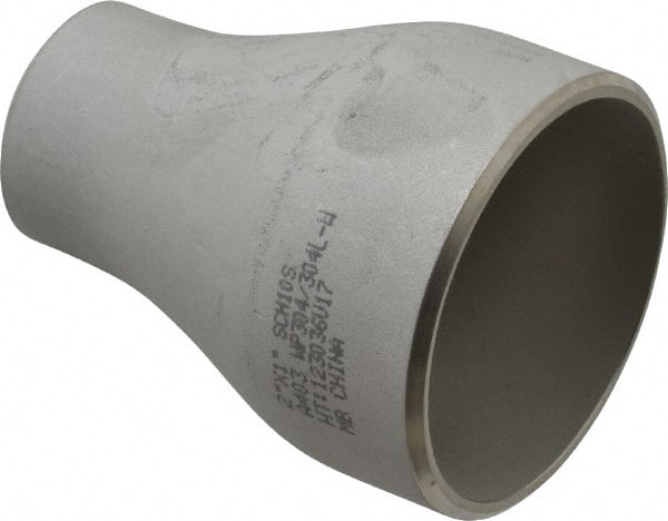 Merit Brass - 2 x 1" Grade 304L Stainless Steel Pipe Concentric Reducer - Butt Weld x Butt Weld End Connections - Exact Tooling