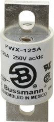 Cooper Bussmann - 250 VAC/VDC, 125 Amp, Fast-Acting Semiconductor/High Speed Fuse - Stud Mount Mount, 3-1/8" OAL, 200 (RMS), 50 at DC kA Rating, 1-7/32" Diam - Exact Tooling