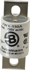 Cooper Bussmann - 250 VAC/VDC, 150 Amp, Fast-Acting Semiconductor/High Speed Fuse - Stud Mount Mount, 3-1/8" OAL, 200 (RMS), 50 at DC kA Rating, 1-7/32" Diam - Exact Tooling