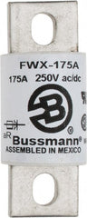 Cooper Bussmann - 250 VAC/VDC, 175 Amp, Fast-Acting Semiconductor/High Speed Fuse - Stud Mount Mount, 3-1/8" OAL, 200 (RMS), 50 at DC kA Rating, 1-7/32" Diam - Exact Tooling