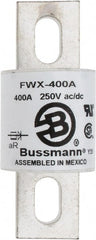Cooper Bussmann - 250 VAC/VDC, 400 Amp, Fast-Acting Semiconductor/High Speed Fuse - Stud Mount Mount, 3-27/32" OAL, 200 (RMS), 50 at DC kA Rating, 1-1/2" Diam - Exact Tooling