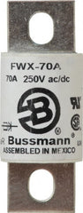 Cooper Bussmann - 250 VAC/VDC, 70 Amp, Fast-Acting Semiconductor/High Speed Fuse - Stud Mount Mount, 3.13" OAL, 200 (RMS), 50 at DC kA Rating, 1.22" Diam - Exact Tooling