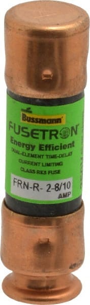 Cooper Bussmann - 125 VDC, 250 VAC, 2.8 Amp, Time Delay General Purpose Fuse - Fuse Holder Mount, 50.8mm OAL, 20 at DC, 200 (RMS) kA Rating, 9/16" Diam - Exact Tooling