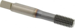 OSG - M10x1.50 Metric Coarse D10 Thread Limit Modified Bottoming Thread Forming Tap - Powdered Metal High Speed Steel, TiCN Finish, 2-15/16" OAL, 1-1/4" Thread Length, Right Hand Thread, Series EXOTAP NRT - Exact Tooling