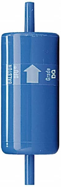 Parker - 1/4" Outlet, 125 Max psi, Inline Filters, Regulators & Lubricators - 7.3 CFM, Disposable Gas or Liquid Filter, 4-1/2" Long - Exact Tooling