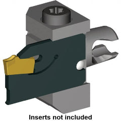 Kennametal - Tool Block Style KM16, 27.78mm OAL, 33mm OAH, Indexable Cutoff Blade Tool Block - Reversible - Exact Tooling