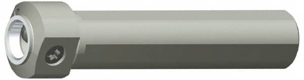 Kennametal - Neutral Cut, KM2016 Modular Connection, Round Shank Lathe Modular Clamping Unit - 1" Square Shank Diam, 3-15/16" OAL, Through Coolant, Series NCM-SS Round Shank - Exact Tooling