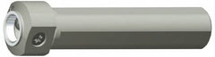 Kennametal - Neutral Cut, KM2016 Modular Connection, Round Shank Lathe Modular Clamping Unit - 1" Square Shank Diam, 3-15/16" OAL, Through Coolant, Series NCM-SS Round Shank - Exact Tooling
