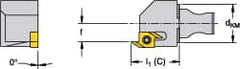 Kennametal - Right Hand Cut, Size KM16, SSP Insert Compatiblity, Modular Turning & Profiling Cutting Unit Head - 7.35mm Ctr to Cutting Edge, 20mm Head Length, Through Coolant, Series Micro Backturning - Exact Tooling