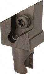Kennametal - Left Hand Cut, Size KM12, DCMT 32.52 Insert Compatiblity, External Modular Turning & Profiling Cutting Unit Head - 8mm Ctr to Cutting Edge, 20mm Head Length, Through Coolant, Series Micro Screw-On - Exact Tooling