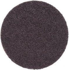 Norton - 2" Diam, 50 Grit Aluminum Oxide Adhesive PSA Disc - Coarse Grade, Brown, X Weighted Backing, Flexible - Exact Tooling