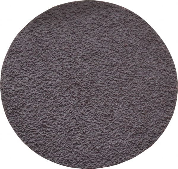 Norton - 2" Diam, 80 Grit Aluminum Oxide Adhesive PSA Disc - Coarse Grade, Brown, X Weighted Backing, Flexible - Exact Tooling