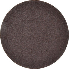 Norton - 3" Diam, 36 Grit Aluminum Oxide Adhesive PSA Disc - Very Coarse, Brown, X Weighted Cloth Backing, Flexible - Exact Tooling