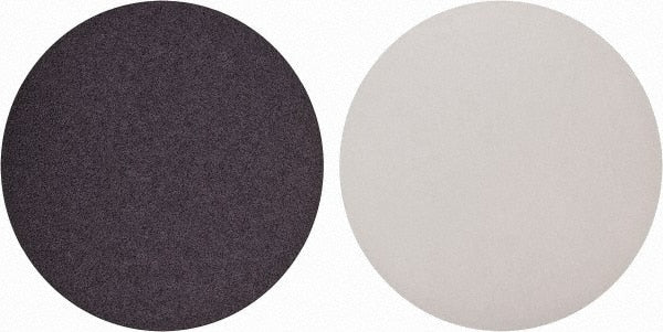 Norton - 10" Diam, 40 Grit Aluminum Oxide Adhesive PSA Disc - Very Coarse, Brown, X Weighted Cloth Backing, Flexible - Exact Tooling