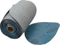 Norton - 6" Diam, 80 Grit Silicon Carbide Adhesive PSA Disc - Coarse Grade, Gray, B Weighted Backing, Flexible - Exact Tooling
