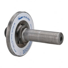 Weiler - 7/8" Arbor Hole to 3/4" Shank Diam Drive Arbor - For 3, 4 & 5" Weiler Disc Brushes, Attached Spindle, Flow Through Spindle - Exact Tooling