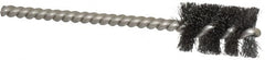 Weiler - 5/8" Diam Helical Steel Tube Brush - 0.005" Filament Diam, 1" Brush Length, 3-1/2" OAL, 3/16" Diam Stainless Steel Shank - Exact Tooling