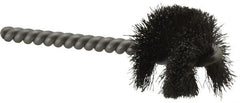 Weiler - 1-1/4" Diam Helical Steel Tube Brush - 0.008" Filament Diam, 1" Brush Length, 3-1/2" OAL, 1/4" Diam Stainless Steel Shank - Exact Tooling