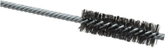 Weiler - 3/4" Diam Helical Steel Tube Brush - Double Spiral, 0.0104" Filament Diam, 2-1/2" Brush Length, 5-1/2" OAL, 1/4" Diam Shank - Exact Tooling