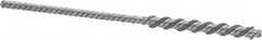 Weiler - 1/4" Diam Helical Nylon Tube Brush - Single Spiral, 0.022" Filament Diam, 2" Brush Length, 5" OAL, 5/32" Diam Shank - Exact Tooling