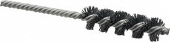 Weiler - 3/4" Diam Helical Nylon Tube Brush - Single Spiral, 0.022" Filament Diam, 2-1/2" Brush Length, 5-1/2" OAL, 1/4" Diam Shank - Exact Tooling