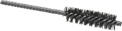 Weiler - 5/8" Diam Helical Steel Tube Brush - Double Spiral, 0.0104" Filament Diam, 2" Brush Length, 5-1/2" OAL, 7/32" Diam Shank - Exact Tooling