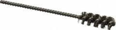 Weiler - 3/8" Diam Helical Stainless Steel Tube Brush - 0.008" Filament Diam, 1" Brush Length, 3-1/2" OAL, 1/8" Diam Stainless Steel Shank - Exact Tooling