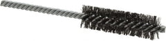 Weiler - 3/4" Diam Helical Steel Tube Brush - Double Spiral, 0.008" Filament Diam, 2-1/2" Brush Length, 5-1/2" OAL, 1/4" Diam Shank - Exact Tooling