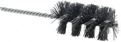 Weiler - 1-1/2" Diam Helical Nylon Tube Brush - Single Spiral, 0.022" Filament Diam, 2-1/2" Brush Length, 5-1/2" OAL, 1/4" Diam Shank - Exact Tooling