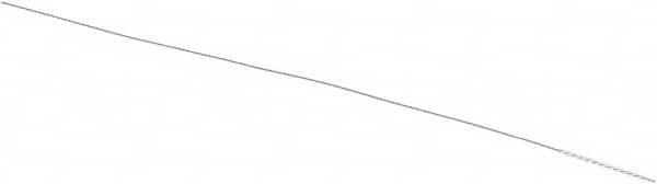 Weiler - 0.03" Diam Helical Nylon Tube Brush - 0.012" Filament Diam, 1/2" Brush Length, 4" OAL, 0.015" Diam Shank - Exact Tooling