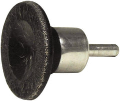 Weiler - 1-3/4" Diam Stainless Steel Flared Crimped End Brush - Exact Tooling