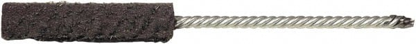 Weiler - 1/2" Diam Helical Steel Tube Brush - 0.006" Filament Diam, 2" Brush Length, 5" OAL, 5/32" Diam Shank - Exact Tooling