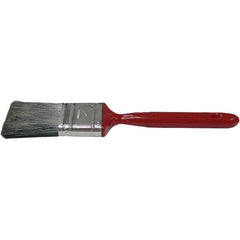 Weiler - 2" Flat Polyester Varnish Brush - 2" Bristle Length, 6-1/2" Metal Handle - Exact Tooling
