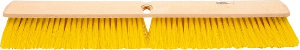 Weiler - 24" General Purpose Polypropylene Push Broom - 3" Bristle Length, Foam Block, Threaded Handle Connection, Handle Sold Separately - Exact Tooling