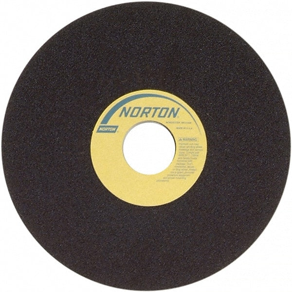 Norton - 7" 60 Grit Aluminum Oxide Cutoff Wheel - 3/32" Thick, 1-1/4" Arbor, 6,550 Max RPM, Use with Stationary Grinders - Exact Tooling