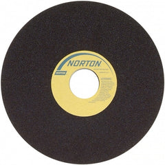 Norton - 7" 60 Grit Aluminum Oxide Cutoff Wheel - 3/32" Thick, 1-1/4" Arbor, 6,550 Max RPM, Use with Stationary Grinders - Exact Tooling